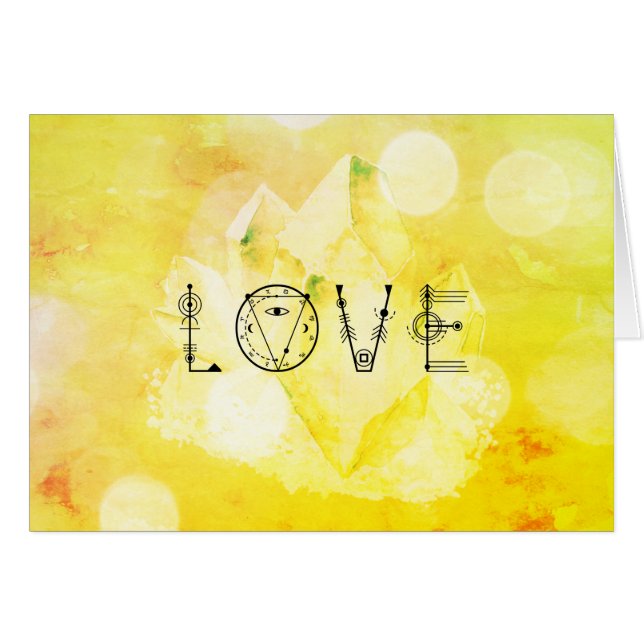 *~* LOVE Bright Yellow Gold Green (Front Horizontal)