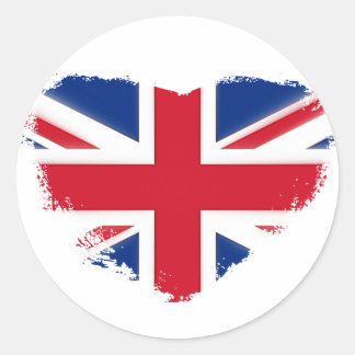 Love Britain Classic Round Sticker