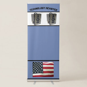 Love Brownie Camera Vertical Retractable Banner