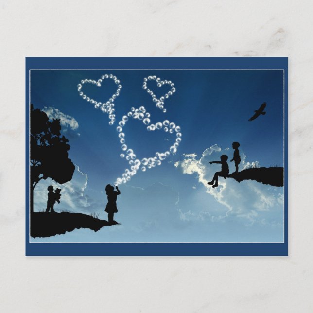Love Bubbles Postcard (Front)