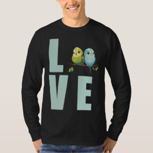 Love Budgie Mom Budgerigar Parakeet Bird 9 T-Shirt