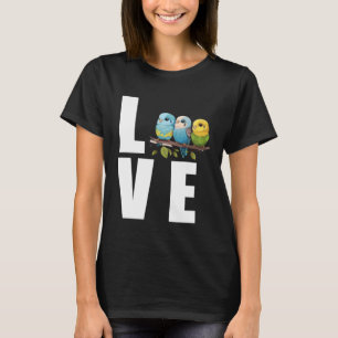 Love Budgie Mum Budgerigar Parakeet Bird 24 T-Shirt