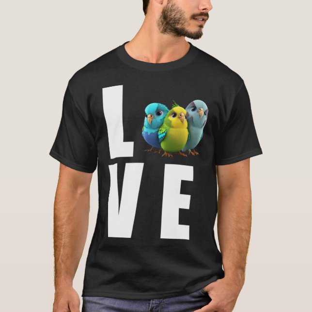 Love Budgie Mum Budgerigar Parakeet Bird Pullover  (Front)