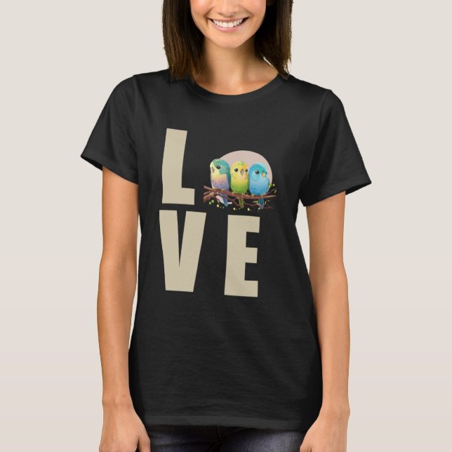 Love Budgie Mum Budgerigar Parakeet Bird Pullover  (Front)