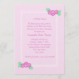 Love Buds/ Pink Invitation