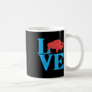 Love Buffalo Wild American Bison Lover Gifts Valen Coffee Mug