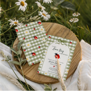 Love  Bug Baby Shower Invitation