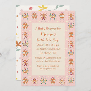 Love Bug Baby Shower Invitation