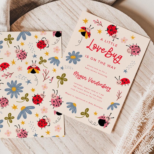 Love Bug Baby Shower Invitation | Insect Invite (Creator Uploaded)