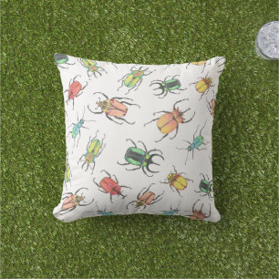 Love Bug Beetles Cute Cushion
