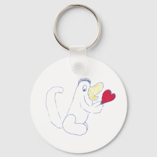Love Bug Button Key Ring