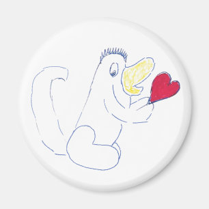 Love Bug Circle Magnet
