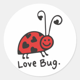 Love Bug Classic Round Sticker