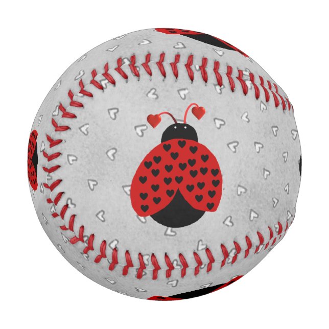 Love Bug Custom Name Baseball (Front Left)