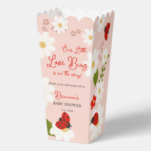 Love bug cute ladybug baby shower personalized favour box