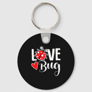 Love Bug Cute Valentine's Day Party Ladybug  Key Ring