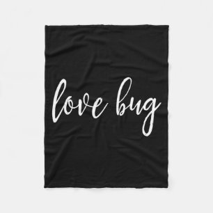 Love Bug For Valentine's Day  Fleece Blanket