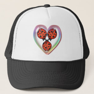 LOVE BUG & HEART BUBBLE by SHARON SHARPE Trucker Hat