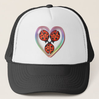 LOVE BUG & HEART BUBBLE by SHARON SHARPE Trucker Hat