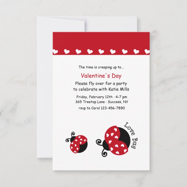 Love Bug Invitation (Front)
