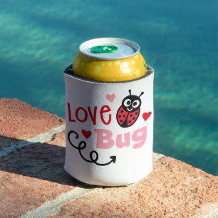 Love Bug Ladybug  Can Cooler