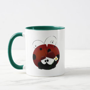 Love Bug Ladybug, Cute Cartoon Valentine’s Day Mug