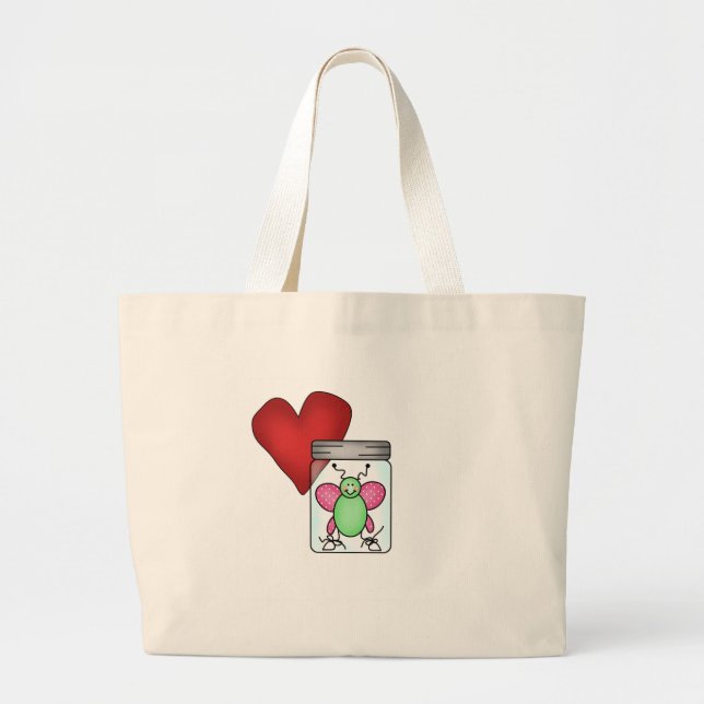 Love Bug Large Tote Bag (Front)