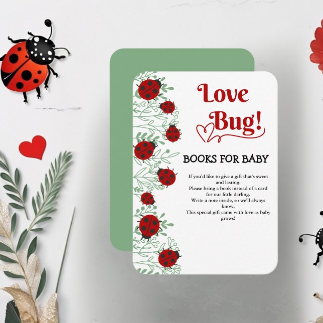 Love Bug Minimalist Baby Shower Enclosure Card (Creator Uploaded)