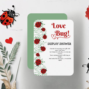 Love Bug Minimalist Baby Shower Enclosure Card