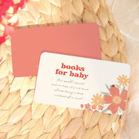 Love Bug Retro Book for Baby Girl Baby Shower
