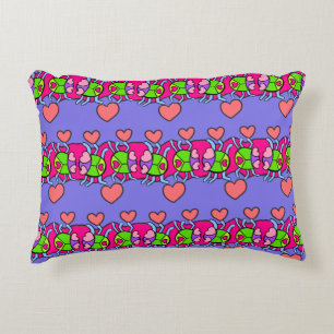 Love Bug Stripe Decorative Cushion