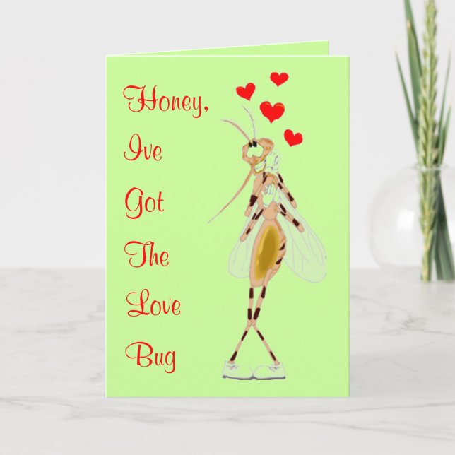 Love Bug Valentine Card (Front)