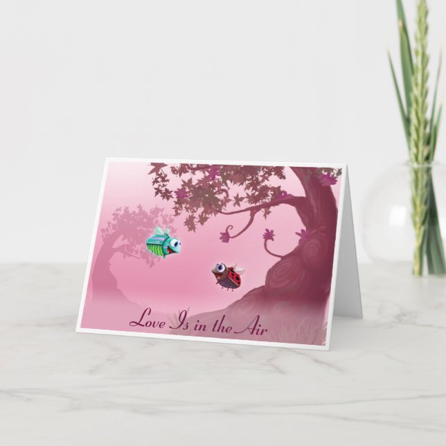 Love Bug Valentine Holiday Card (Front)