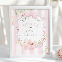 Love Bug Wildflower Favors Baby Shower Pink