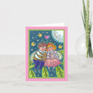 LOVE BUGS, FIREFLIES & FULL MOON SWEETHEARTS Blank Card