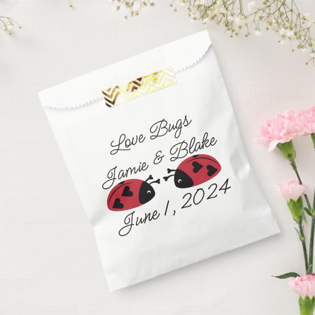 Love Bugs, Personalise Favour Bags (Sealed)