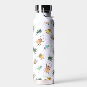 Love Bugs with Personalized Name Water Bottle