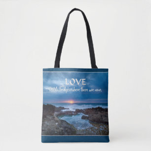 Love Builds Bridges bags