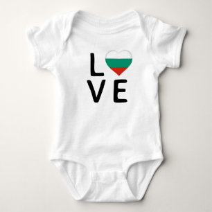 Love - Bulgaria Flag Baby Bodysuit