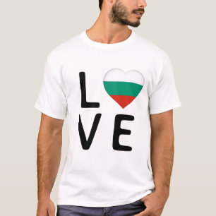 Love - Bulgaria Flag T-Shirt