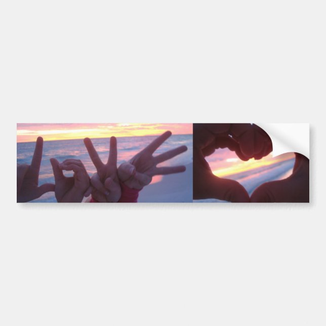 Love Bumper Sticker (Front)