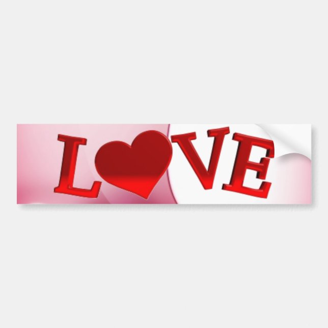 Love Bumper Sticker (Front)