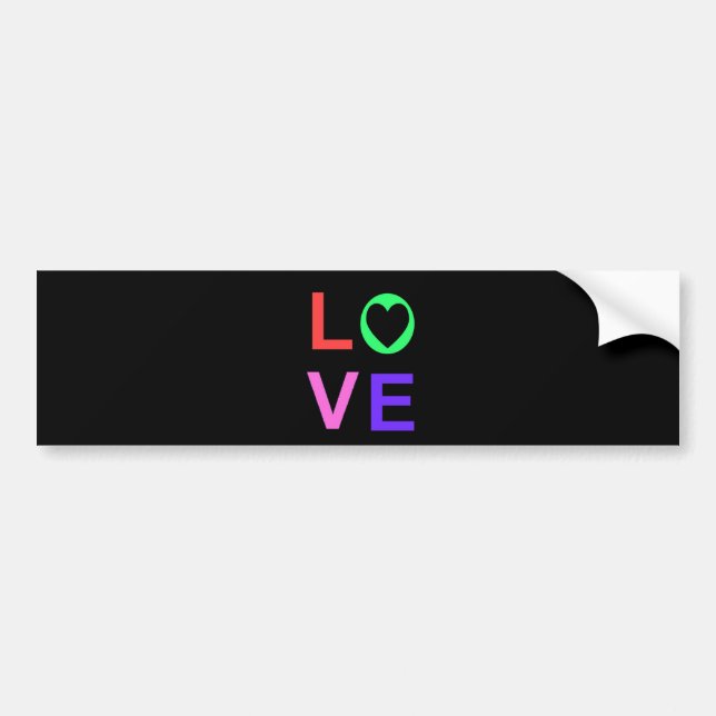 Love Bumper Sticker (Front)