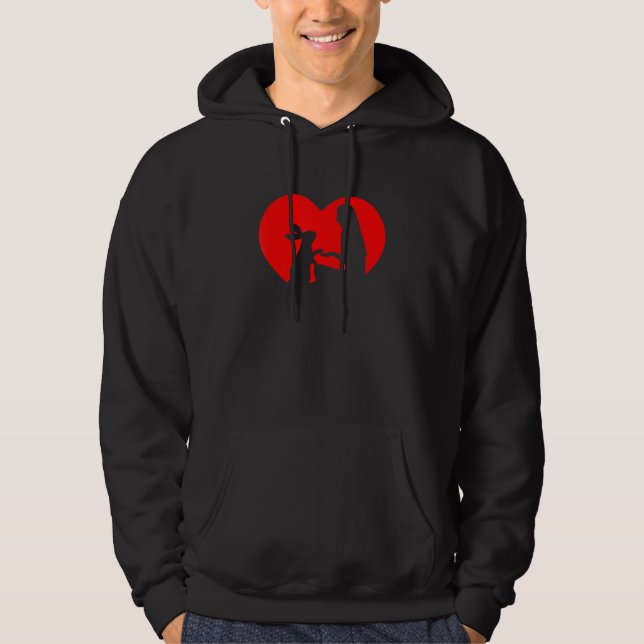 Love Bunnies Woman Heart Bunny Rabbit Bunny Heart Hoodie (Front)
