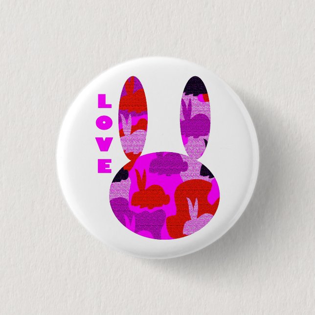 Love Bunny Badge (Front)