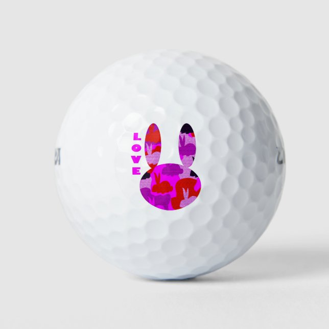 Love Bunny Golf Ball (Front)