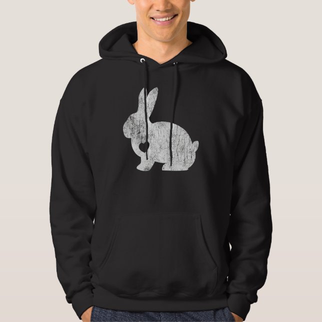 Love Bunny Rabbit Animal Pet Owner Lover Easter Da Hoodie (Front)