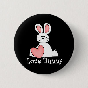 Love Bunny Valentine 6 Cm Round Badge