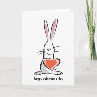 Love Bunny Valentine Holiday Card