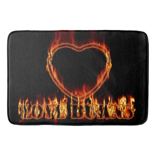 Love burns bath mat